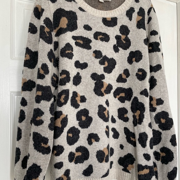 Loft leopard print sweater - Picture 6 of 9